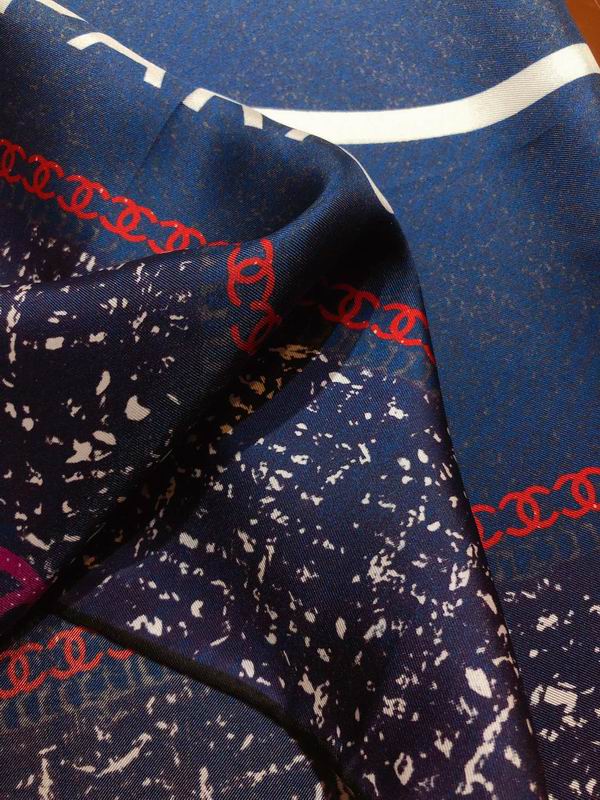 Chanel  silk scarf 90X90cm E11 (14)